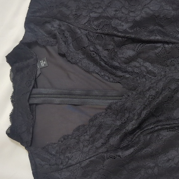 Guess Army Blanca Lace Choker Mini Dress, Color Black Size XS - Picture 4 of 15